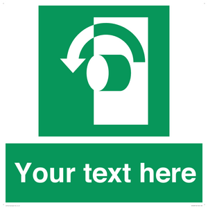 Custom Turn Anti-Clockwise Sign